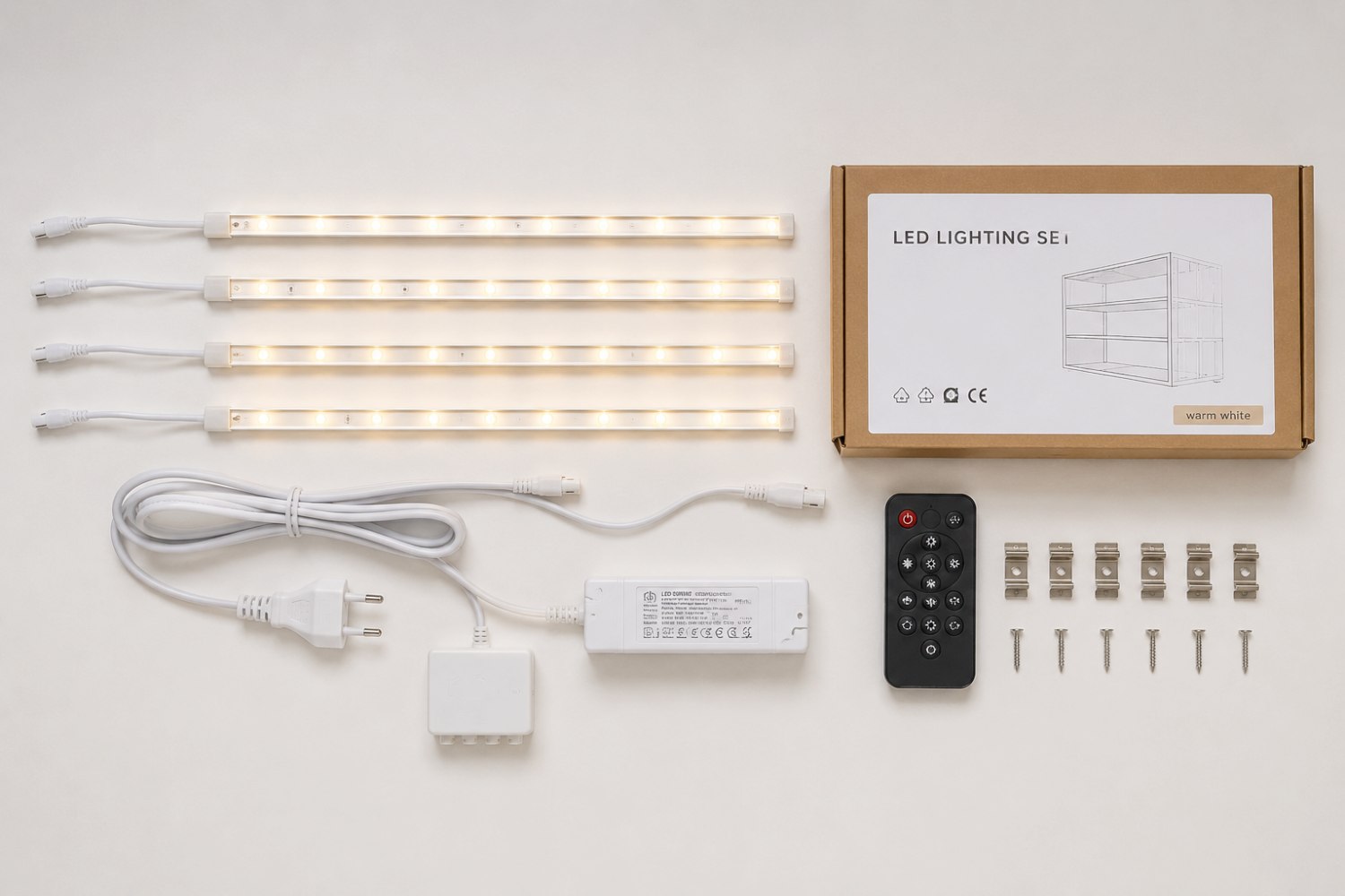 Verlichtingset voor kasten
