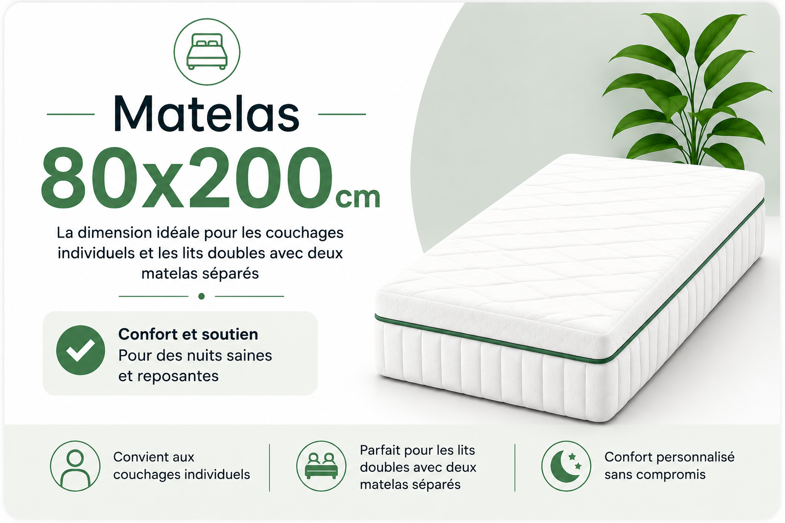 Matelas 80x200