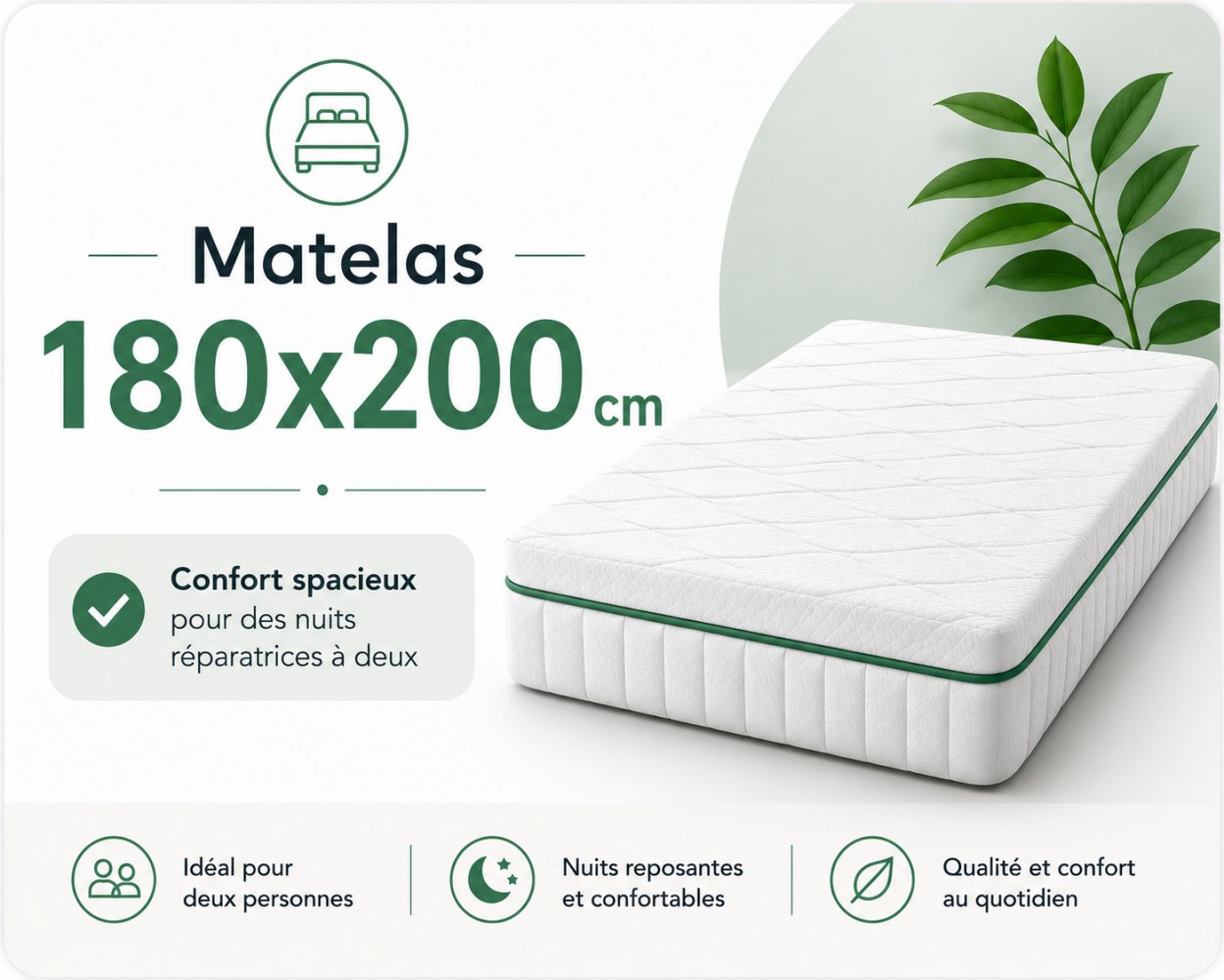 Matelas 180x200
