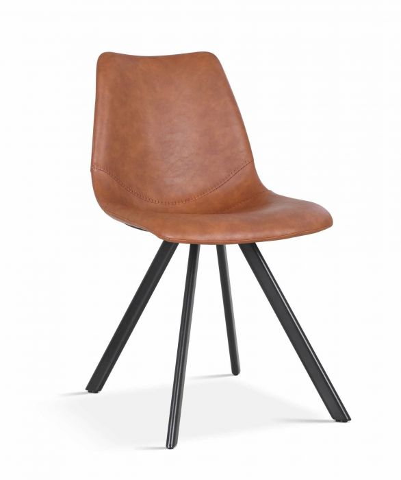 Chaise de séjour Emma-Cognac main product photo