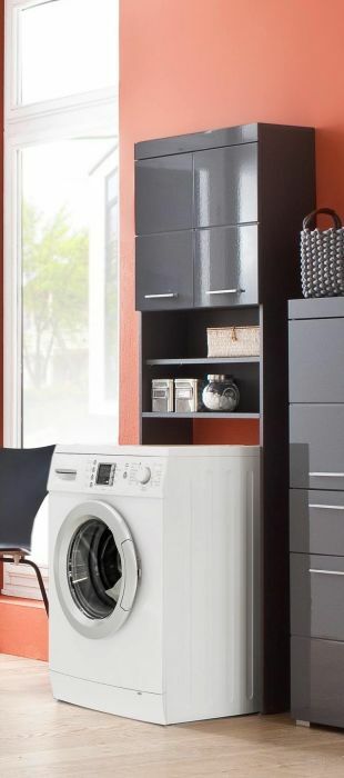 Meuble rangement machine à laver ou toilette Amanda -façade en MDF