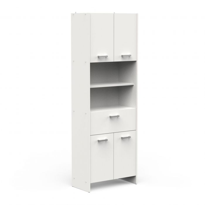 Badkamerkast Coral kolomkast 1+4 deuren/1 lade 66Bx185H cm wit main product photo