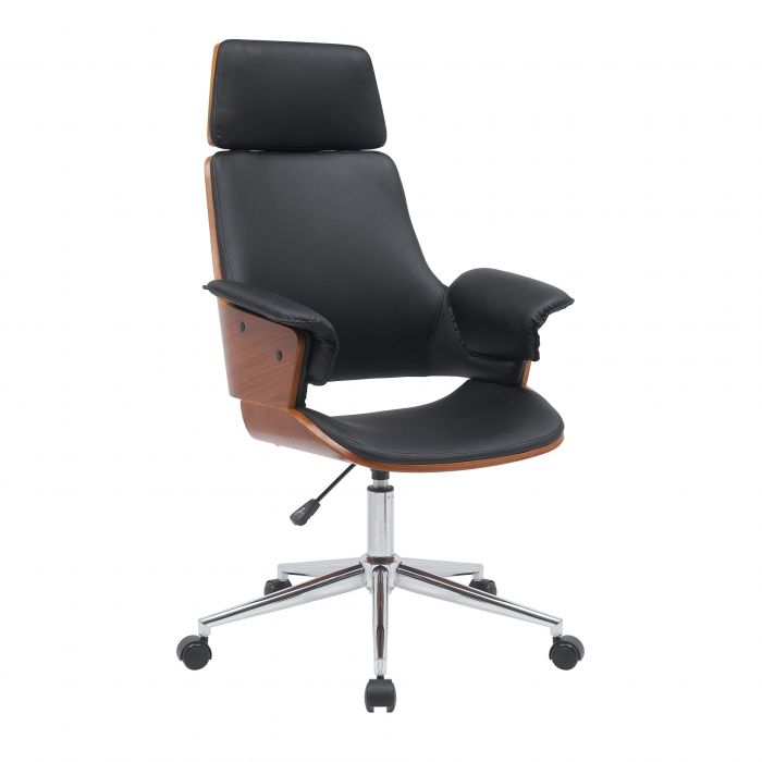 Bureaustoel Hector – Walnoot Michigan / zwart mat main product photo