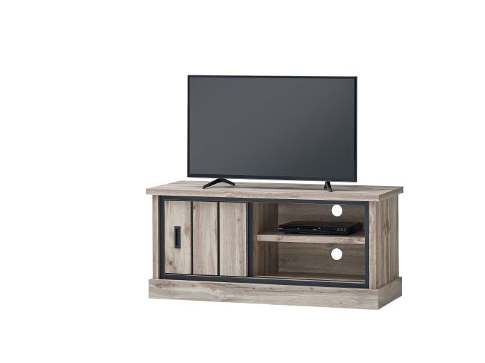 TV-meubel Elena 120 cm – Canada eik decor met zwarte accenten main product photo