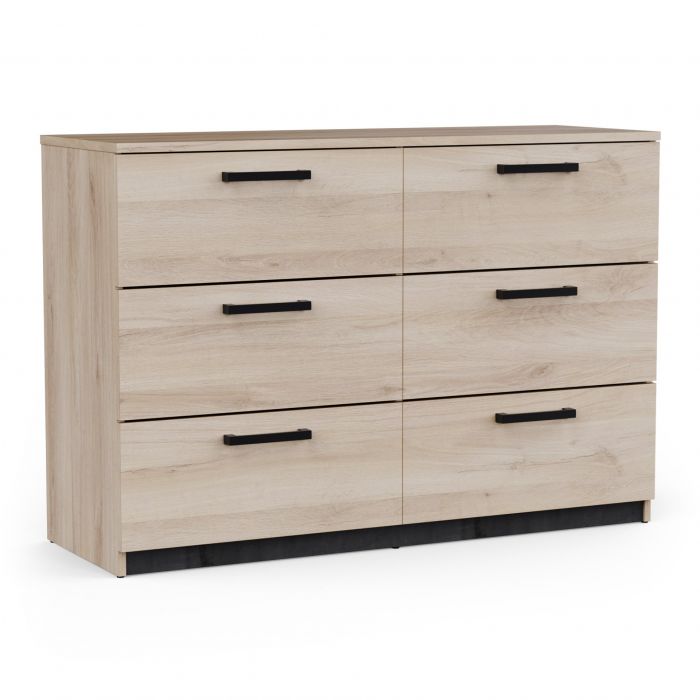 Commode WATSON – 6 lades (3+3) – Eik Kronberg / Eik Waterford main product photo