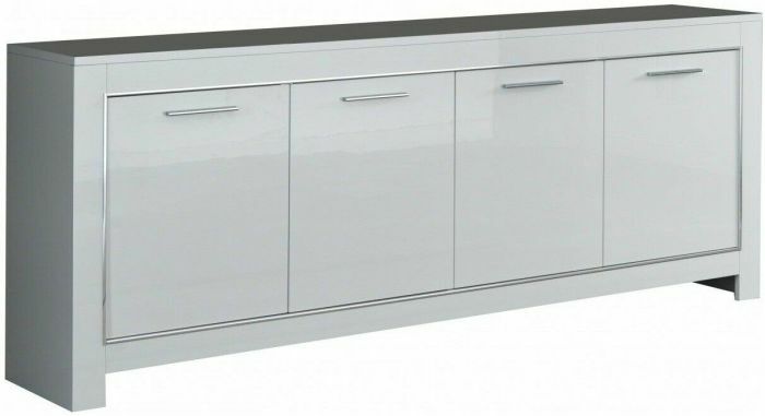 Dressoir met 4 deuren Modena in witte hoogglanslak main product photo
