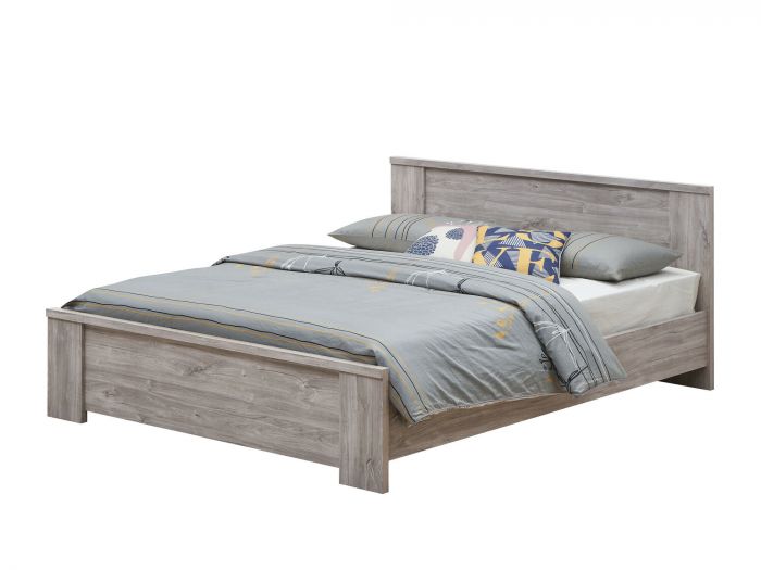 Elias 4 delige 2 persoons slaapkamer in grijze eik met 4 deurs kledingkast-160cm main product photo