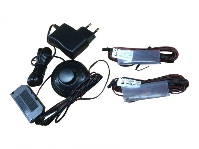 Ledclips verlichting glasrand koud wit set van 2 main product photo