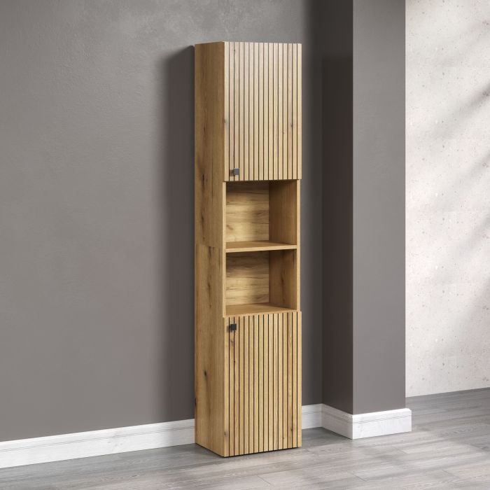 PureBliss – kolomkast smal 40cm in Evoke Eik – B/H/D: 40 x 186 x 31 cm main product photo