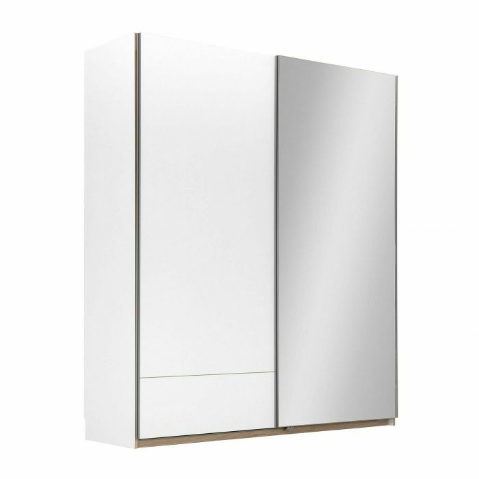Armoire 2 portes pour dressing collection MODULO coloris blanc avec