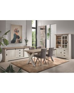 Landelijke eetplaats in white wash  Coventry 3 delig -set 16