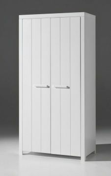 VI-ERKL1214 | ERIK 2 deurs kledingkast in wit massief grenen | Belfurn