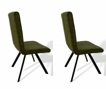 I02_HO-groen_x_2 | Lot de 2 chaises de séjour Hoover en tissu microfibre vert olive | Belfurn