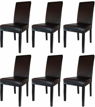 O01_6_x_stoel_S50 | lot de 6 chaises S50 en eco cuir brun | Belfurn