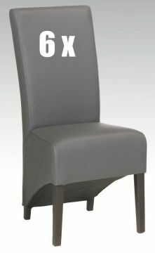 D07_6x_st-ant-gr | 6 chaises TOINE en eco-cuir gris | Belfurn