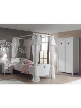 VI-AMCO33 | Chambre pour filles avec lit à baldaquin AMORI: compo 3 | Belfurn