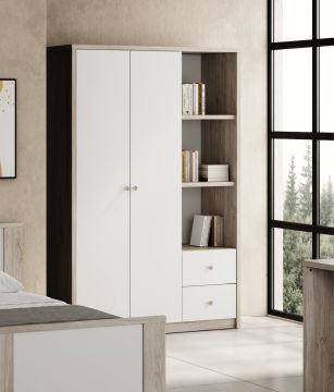 Ella 4 deurs kledingkast met spiegel