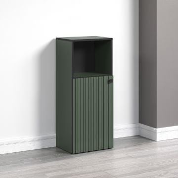 PureBliss – Meuble bas en mélamine vert/noir – L/H/P : 40 x 95 x 31 cm