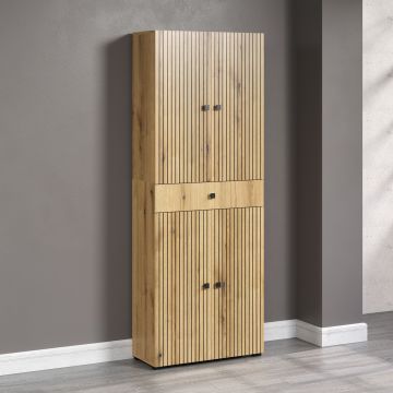 PureBliss – kolomkast 70cm in Evoke Eik – B/H/D: 70 x 186 x 31 cm