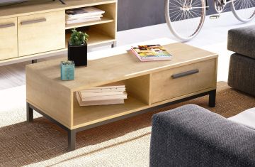 Salontafel Craft salontafel 1 lade/1 vak Bruin 50x110 cm – stijlvol en praktisch