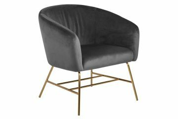 ACT- 0000081123 | Rebecka fauteuil - accentzetel fluweel VIC-28 donkergrijs, onderstel in gepoedercoat staal koper | Belfurn
