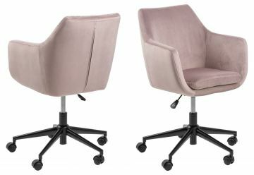 ACT- 0000082369 | Vernille chaise de bureau baquet en tissu velours VIC-18 rose | Belfurn