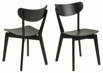 ACT- 0000102460 | lot de 2 chaises Egedal style scandinave  couleur noir | Belfurn