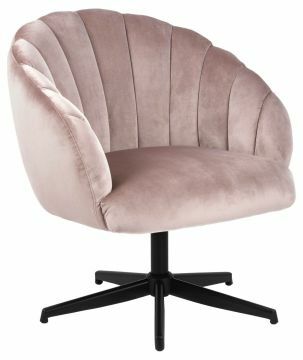 ACT- 0000086391 | Kjeld luxe fauteuil stof fluweel VIC-18 roze- zwarte poot | Belfurn
