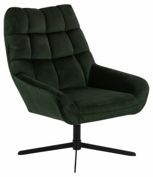 ACT- 0000088007 | Ordense luxe draaifauteuil stof fluweel VIC-74 donker groen | Belfurn