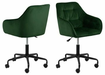 ACT- 0000090157 | Bjork chaise de bureau baquet en tissu velours VIC-68 Forest vert | Belfurn