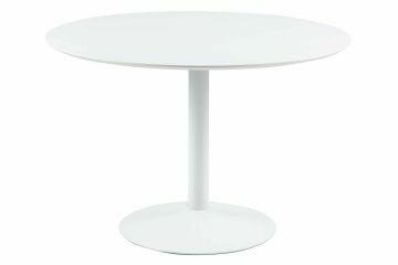 ACT- 10110-1 | Marika Table à manger ronde Ø 110 cm, plateau blanc sur pied blanc | Belfurn