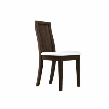 SCI_21SD2521 | AARON wengé - blanc - lot de 2 chaises n°.21 | Belfurn