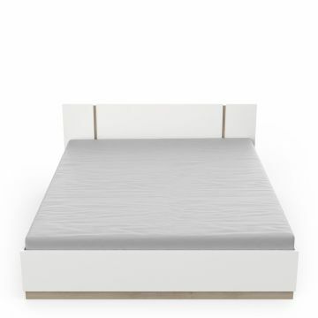 2-persoonsbed Watson Bedkader 160X200 Wit 204x168 cm – stijlvol en praktisch