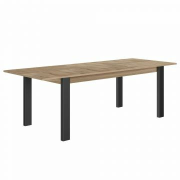 GA-1J66090 | Clay table de séjour 180 cm avec allonge 40cm en chêne kronberg | Belfurn