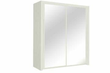 Kinder kledingkast Cyrus bleke esdoorn kledingkast 2 schuifdeuren 200cm licht-grijs 63x199 cm – stijlvol en praktisch