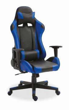 R05-9800-2 | Bureaustoel Gamingstoel  Eric PU blauw/zwart | Belfurn