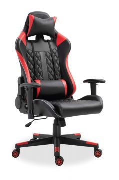 R05-9805-1 | Bureaustoel Gamingstoel  Taylor PU rood/zwart met ED | Belfurn