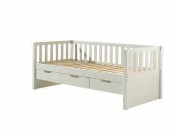 1-persoonsbed Kajuitbed - Fridus met 3 lades in massieve den wit gelakt Wit 211x99 cm – stijlvol en praktisch