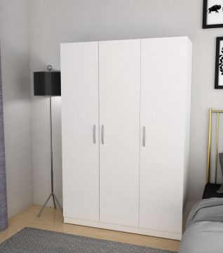 Linnenkast 3 deuren EDEN 120cm wit 