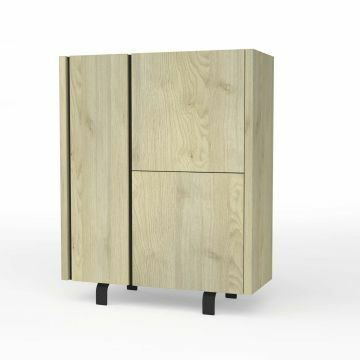 SCI_18SB3530 | Russel - meuble d'entrée 100cm en décor chêne claire | Belfurn