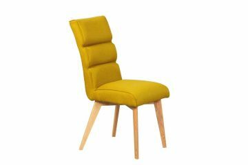 IL52285201 | Lot de 2 chaises SKANDERBORG tissu polyester couleur moutarde | Belfurn