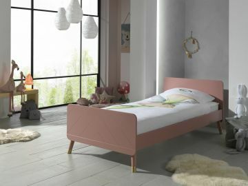 VI-BIBE9013 | Billy bedkader roze 90x200cm | Belfurn
