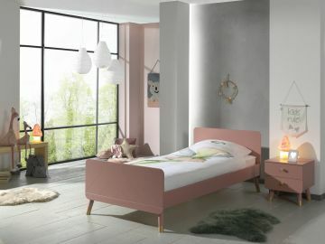 VI-BICO0213 | Billy bedkader roze 90x200cm met nachtkastje | Belfurn