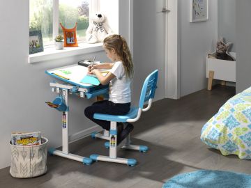 VI-CLBU20107 | Kinderbureau met stoel COMFORT -201 blauw | Belfurn