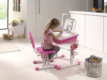 VI-CLBU30113 | Kinderbureau met stoel COMFORT -301 roze | Belfurn