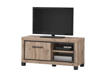 O01_EC60200 | Tv-meubel elegant 120 cm 1 deur in canada eik decor | Belfurn