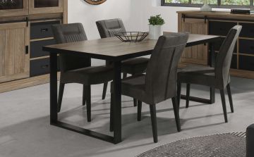 D07_hugo-ta | Hugo industriele eik - eettafel 180cm | Belfurn