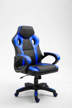 R05-9810-2 | Chaise de jeu gaming Spike PU bleu foncé/noir | Belfurn