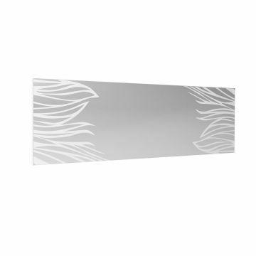 SCI_19SC1711 | Glossy blanc - miroir 190 x 60 cm avec sérigraphie | Belfurn