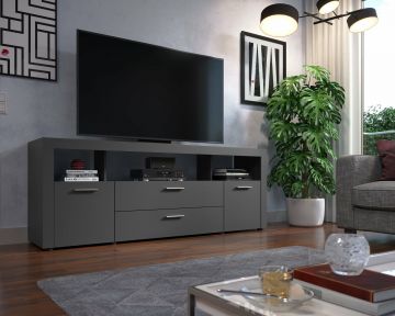 TE_213832021 | DURA - meuble tv de 181cm en mat antracite | Belfurn
